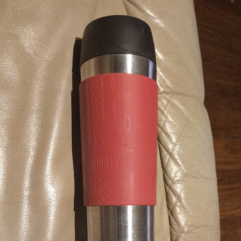 Harley-Davidson Red and Black Travel Tumbler